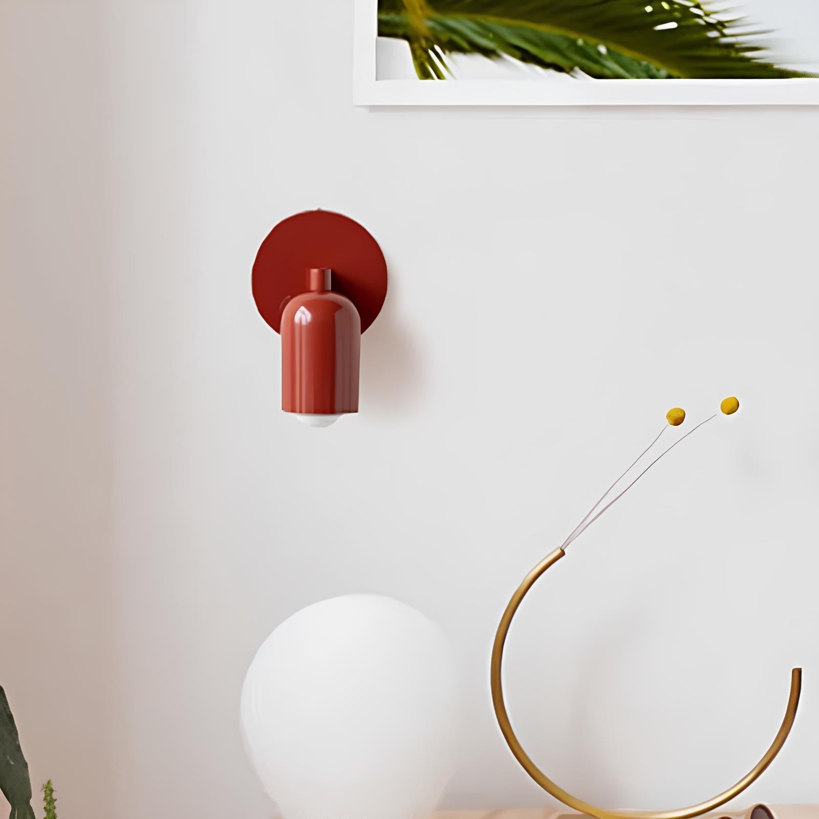 Elegant Stained Glass Wall Sconce - Minimalist Design for Indoor Spaces 3