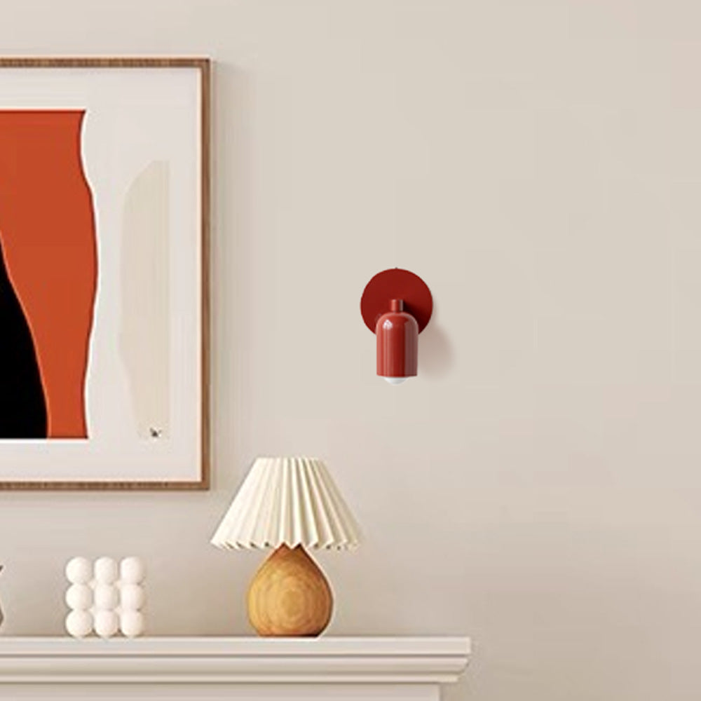 Elegant Stained Glass Wall Sconce - Minimalist Design for Indoor Spaces 4