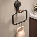 Elegant Towel Holder - Stylish Design with Walnut Accents 2