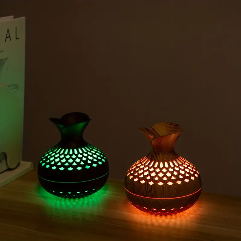 Elegant Ultrasonic Aroma Diffuser with 300ml Reservoir and LED Night Light – Electric Diffuser for Essential Oils and Aromatherapy 2