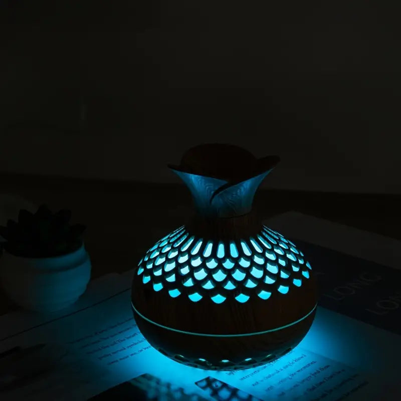 Elegant Ultrasonic Aroma Diffuser with 300ml Reservoir and LED Night Light – Electric Diffuser for Essential Oils and Aromatherapy 5