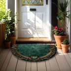 Emerald Welcome Mat - Elegant Indoor/Outdoor Door Mat with Non-Slip Backing 1