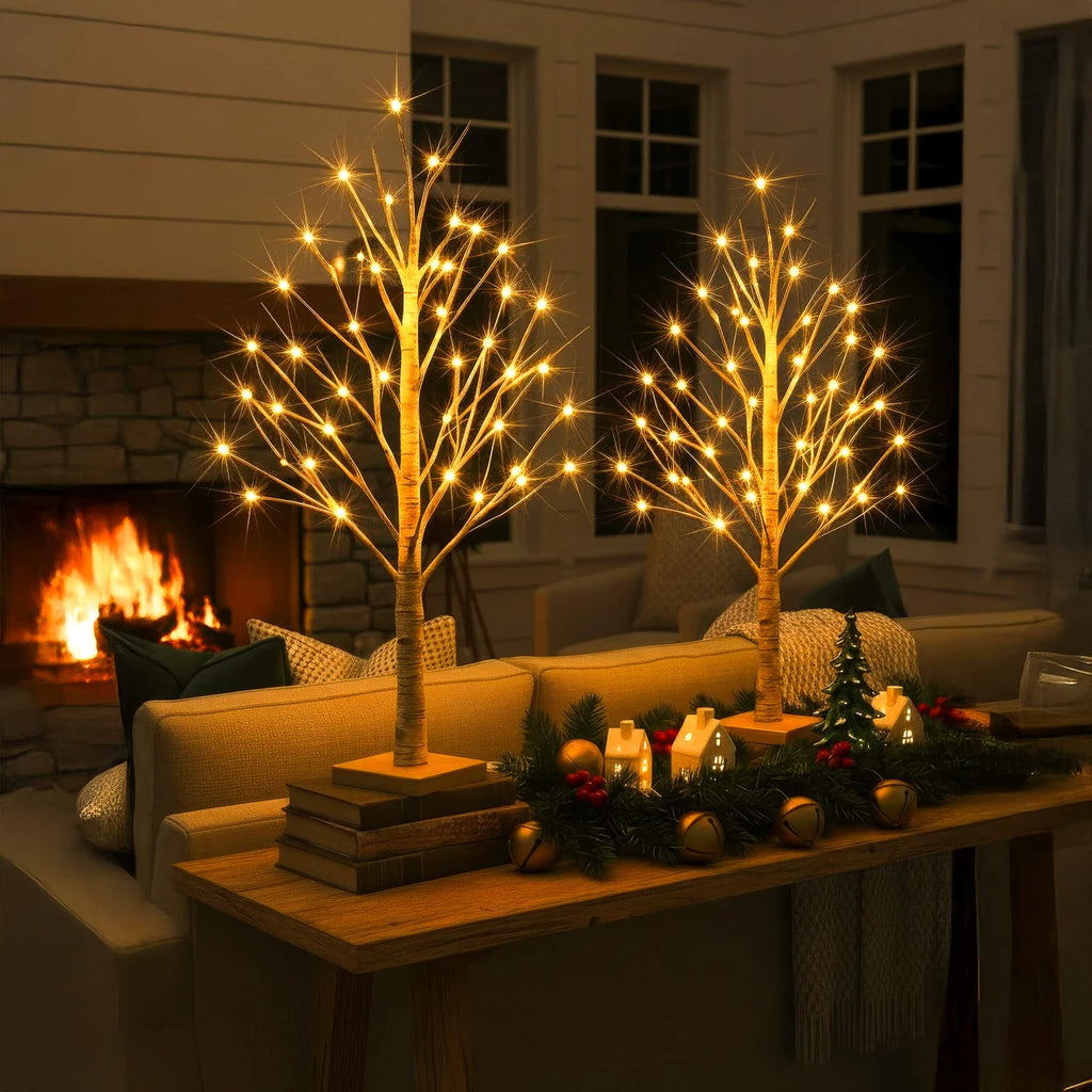 Enchanted Birch Tree Light with Warm Ambient Glow 3