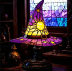 Enchanted Glow Lamp - Handcrafted Stained Glass Accent Light 0
