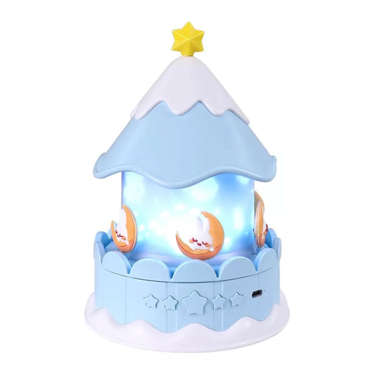 Enchanted Star Projector Night Light with 12 Image Templates, Adjustable Brightness, 360° Rotation, and Built-in Music Function 8