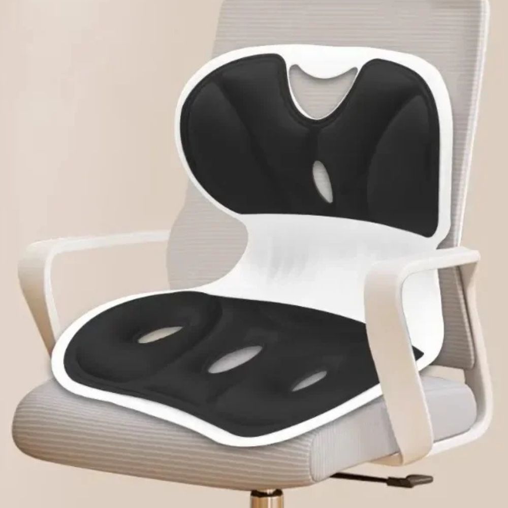 Ergonomic Back Support Pillow - Lumbar Support for Car & Chair 1