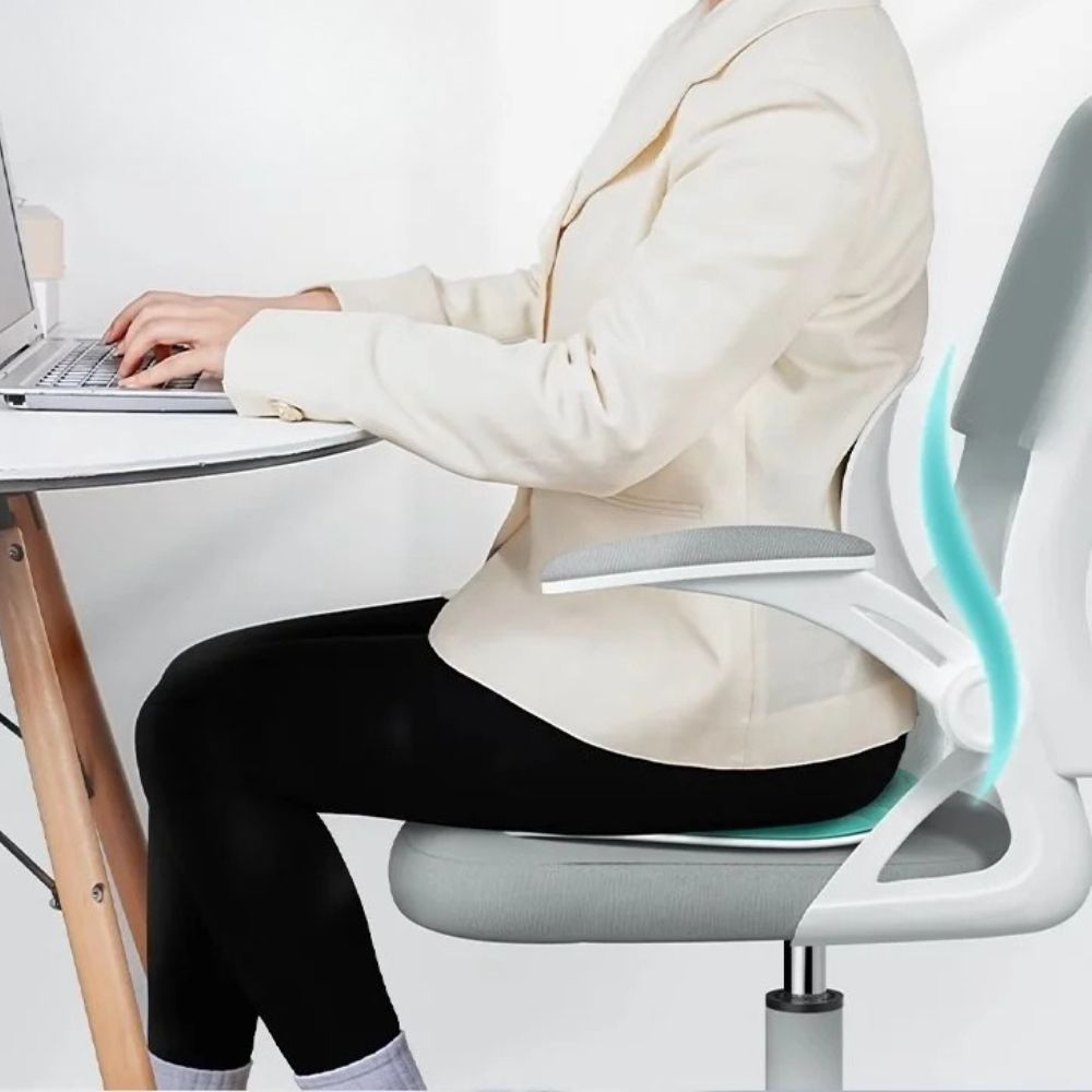 Ergonomic Back Support Pillow - Lumbar Support for Car & Chair 4
