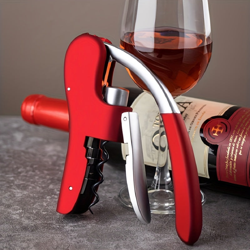 Ergonomic Corkscrew - Quick & Safe Wine Opener with Lever Mechanism 3