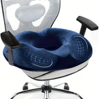 Ergonomic Memory Foam Donut Cushion - Tailbone Relief & Comfort 0