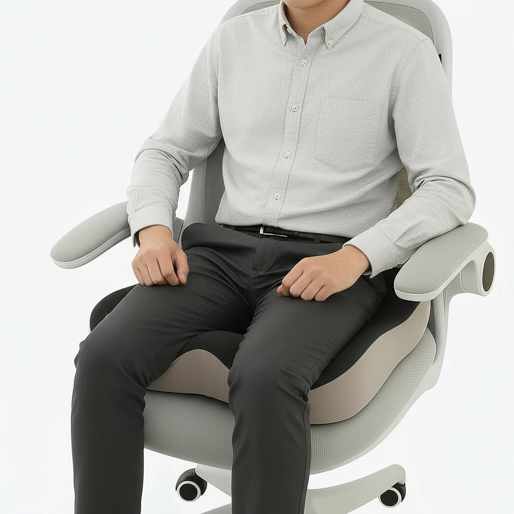 Ergonomic Memory Foam Seat Cushion - Lower Back Support & Non-Slip Design 2