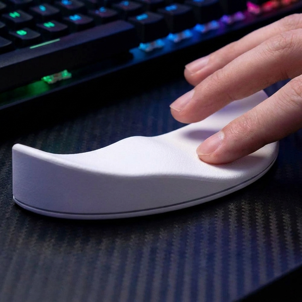 Ergonomic Mouse Pad with Wrist Rest - 3D Arc Design for Comfort 1