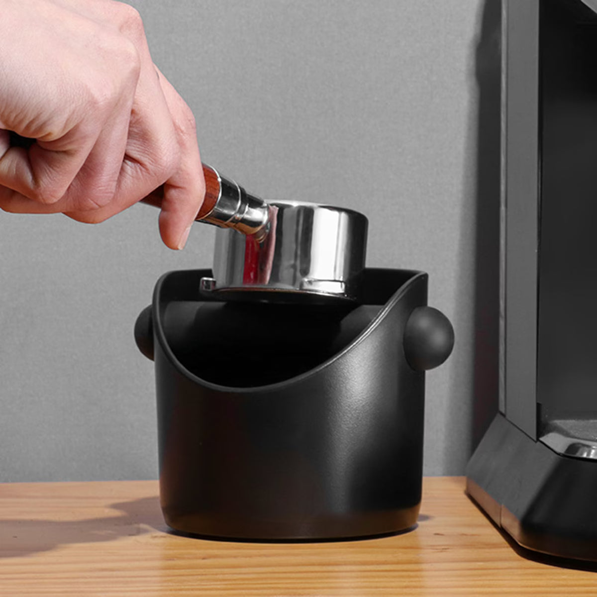 Espresso Knock Box - Removable Knock Bar & Non-Slip Base for Easy Use 4