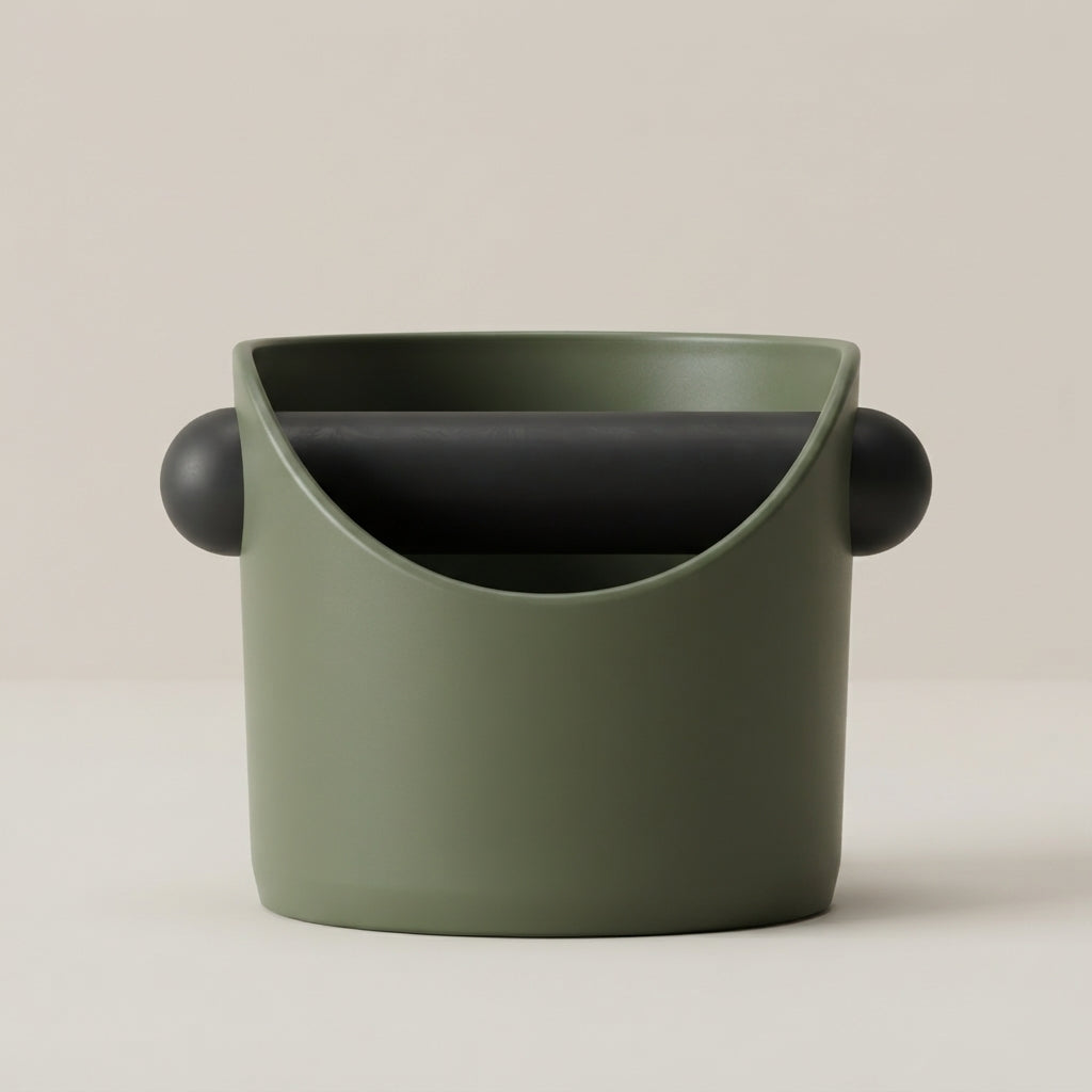 Espresso Knock Box Plastic Detachable Rubber Bar Non Slip Base Compact 1