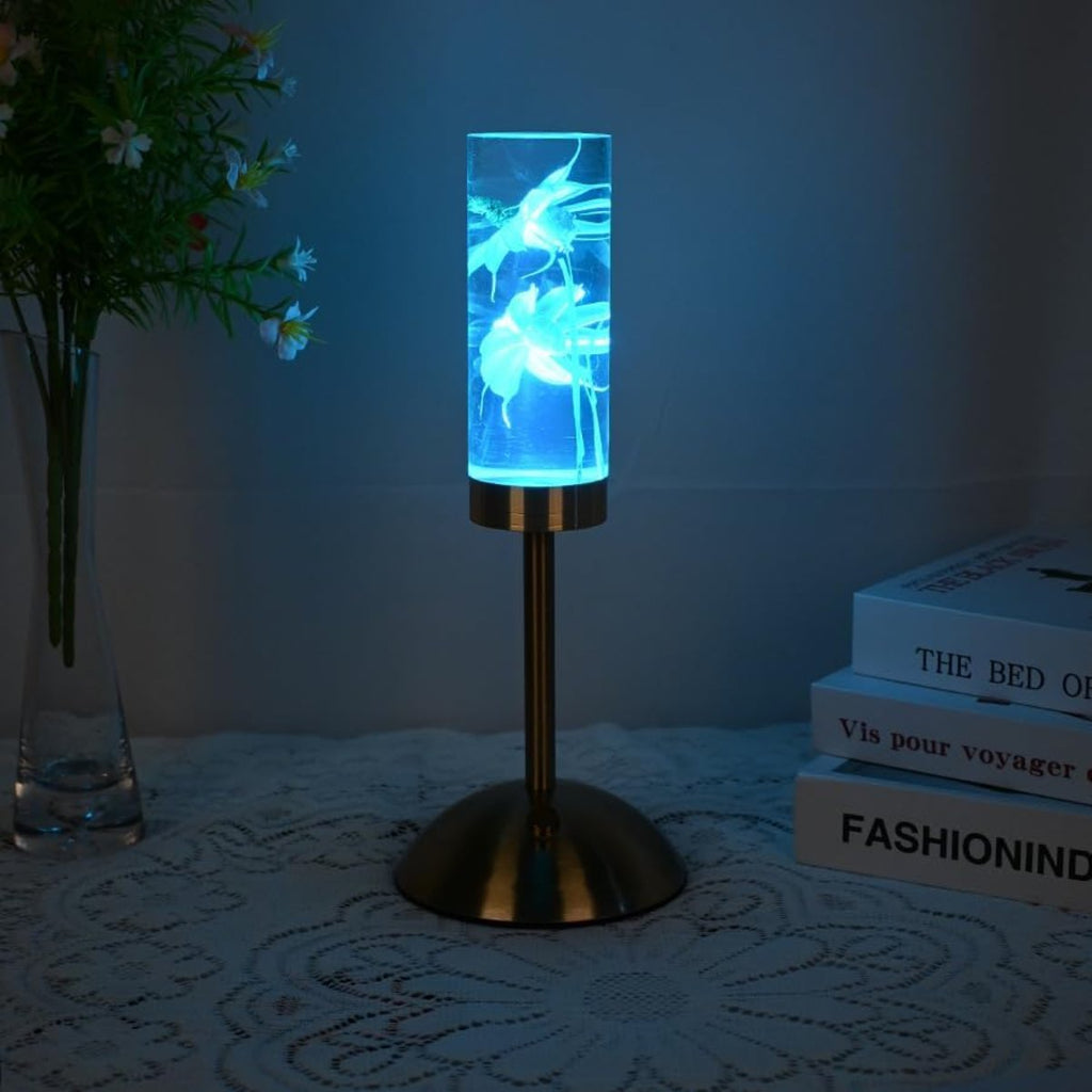 Eternal Blossom Table Lamp - Cordless, Rechargeable Floral Design 4
