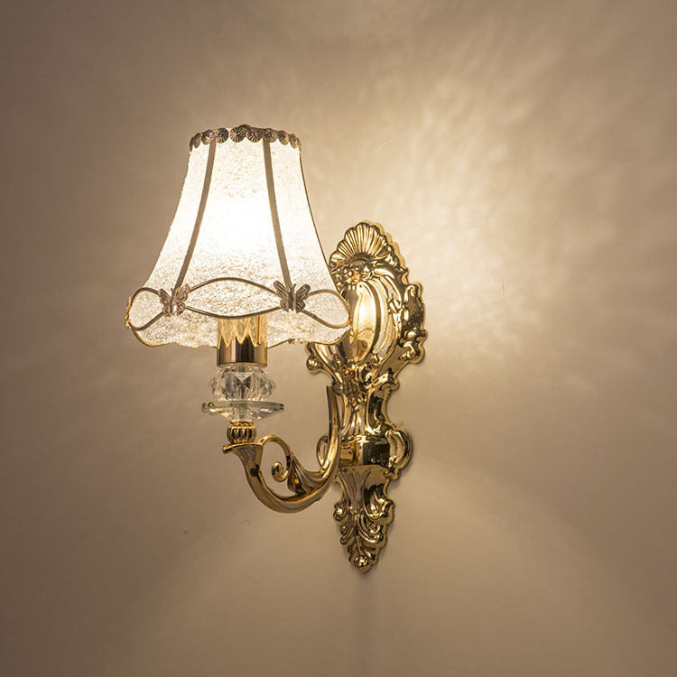 European Resin Iron Wall Sconce - Elegant Bedside Lighting Solution 1