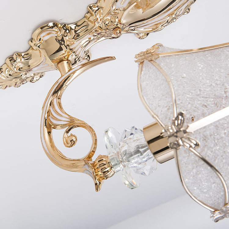 European Resin Iron Wall Sconce - Elegant Bedside Lighting Solution 6
