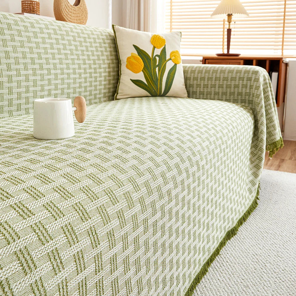 Extra Large Reversible Sofa Cover - Soft, Durable Protection for High Back Sofas 1