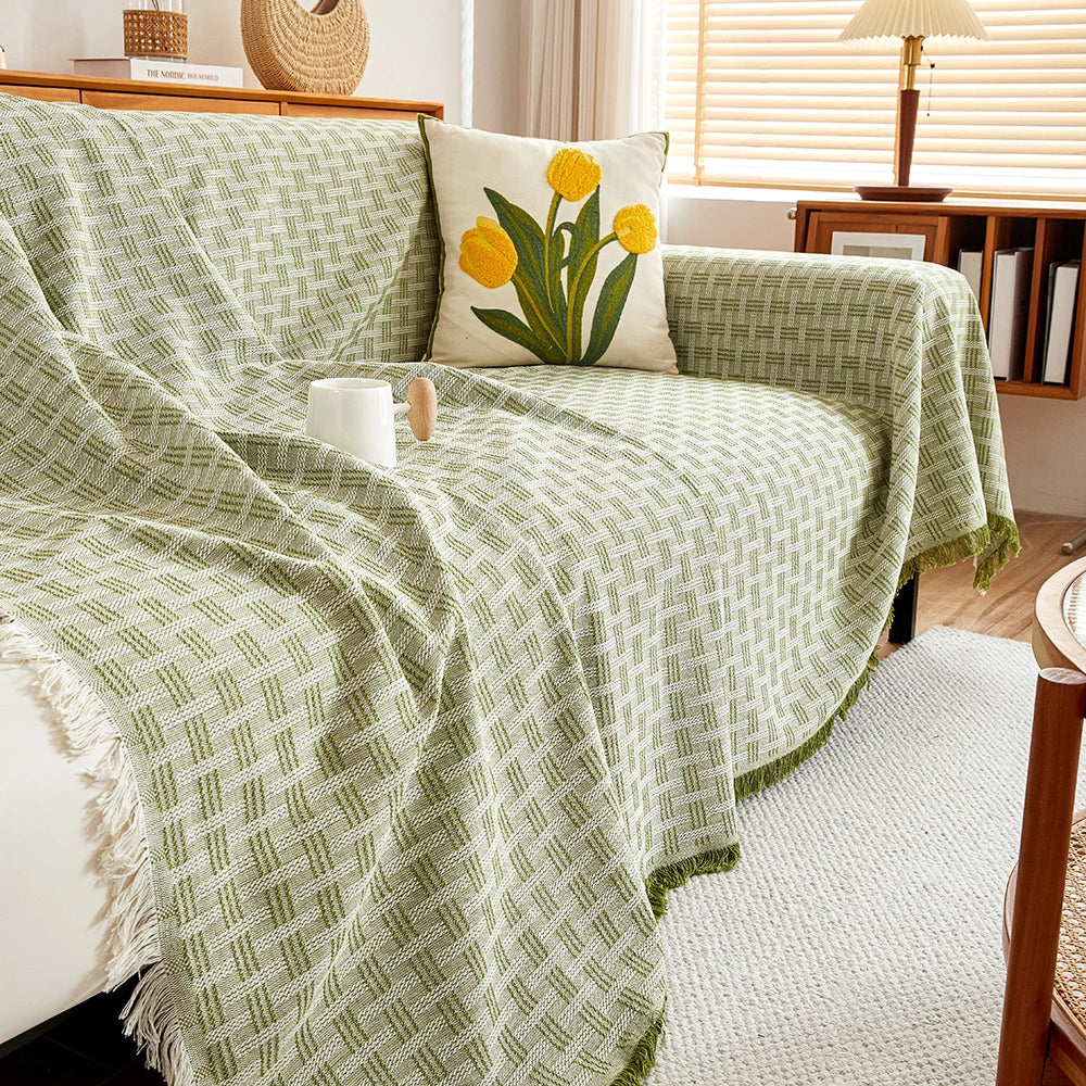 Extra Large Reversible Sofa Cover - Soft, Durable Protection for High Back Sofas 2
