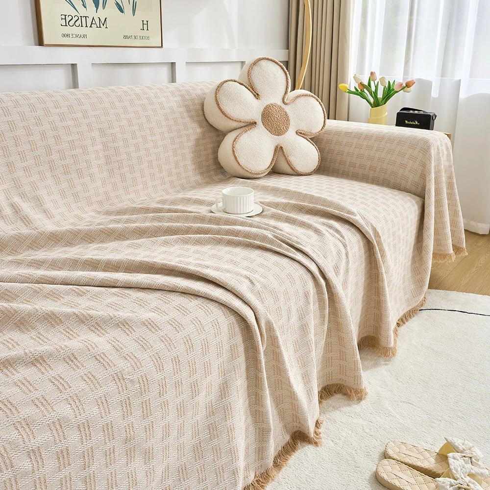Extra Large Reversible Sofa Cover - Soft, Durable Protection for High Back Sofas 8