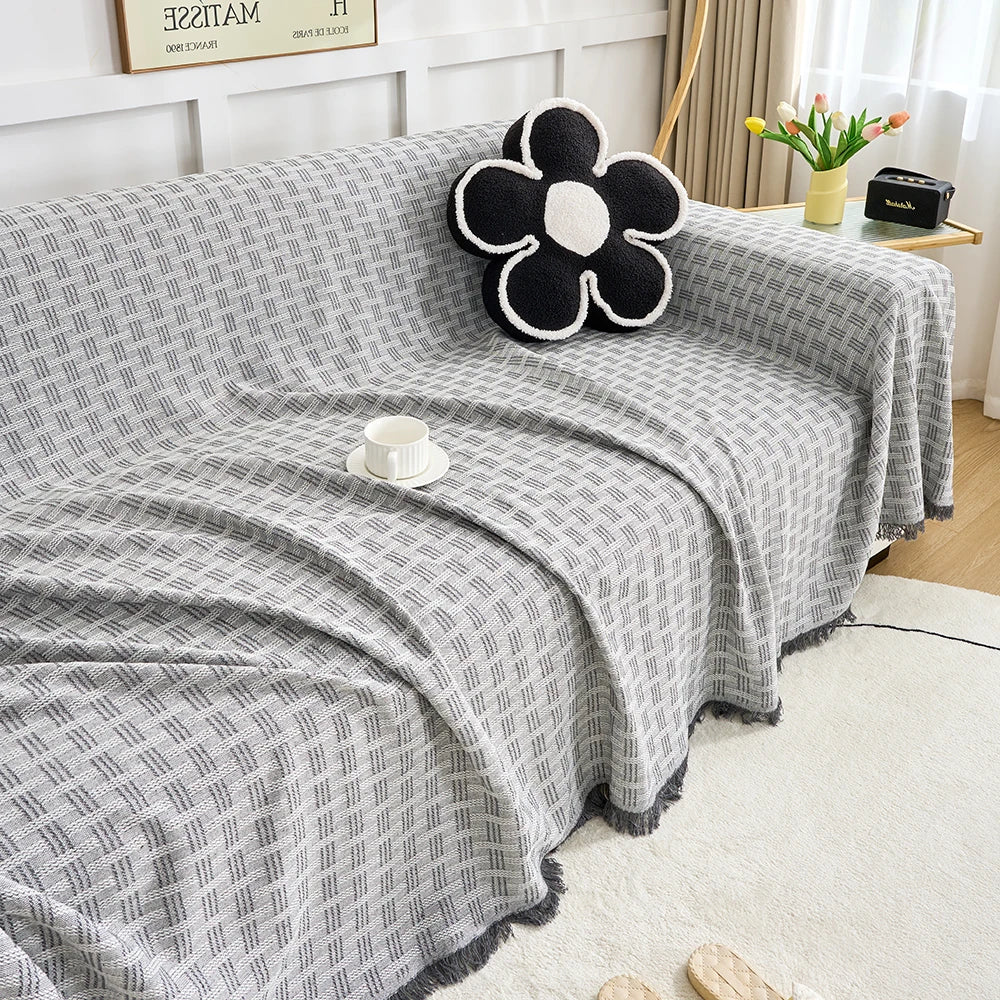 Extra Large Reversible Sofa Cover - Soft, Durable Protection for High Back Sofas 9