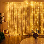 Fairy Curtain String Lights - Waterproof, Remote Control, 8 Modes 0