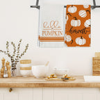 Fall Pumpkin Kitchen Towels - Soft & Absorbent 4-Pack for Seasonal Decor 3