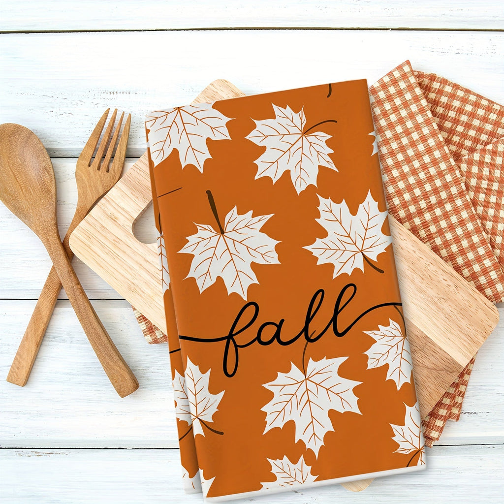 Fall Pumpkin Kitchen Towels - Soft & Absorbent 4-Pack for Seasonal Decor 4