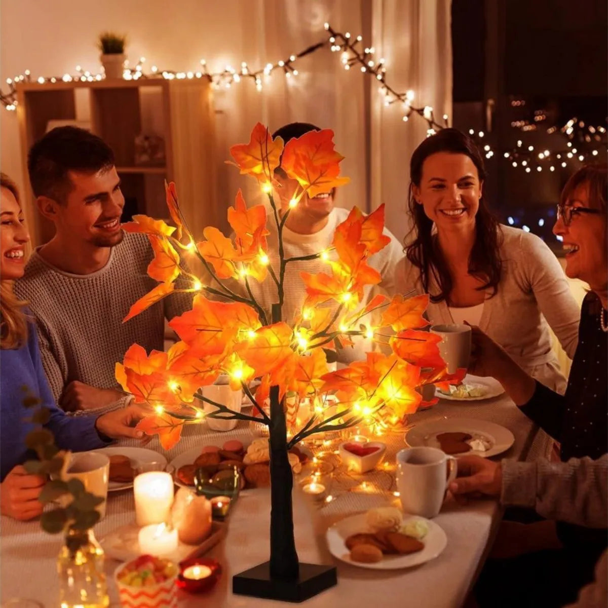 Fall Tree Light - 24 Warm LED Decorative Light with Adjustable Branches 5