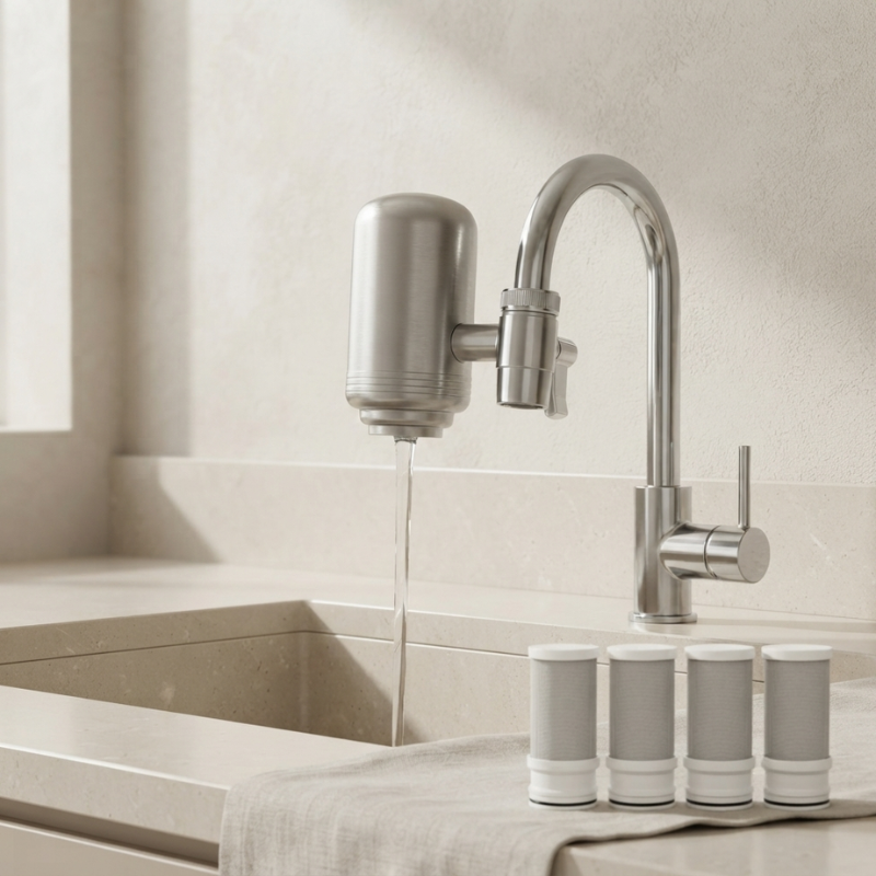 Faucet Mount Water Filter 5 Stage Filtration System 01