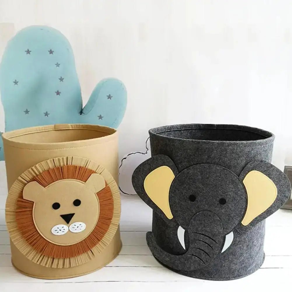 Felt Toy Storage Bag - Durable Organizer for Kids' Stuffed Animals & Toys 4