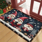 Festive Gnome Holiday Doormat - Durable, Non-Slip Indoor/Outdoor Mat 1