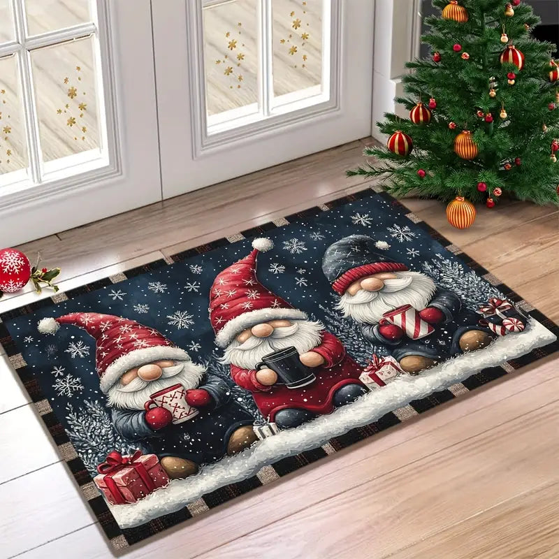 Festive Gnome Holiday Doormat - Durable, Non-Slip Indoor/Outdoor Mat 5