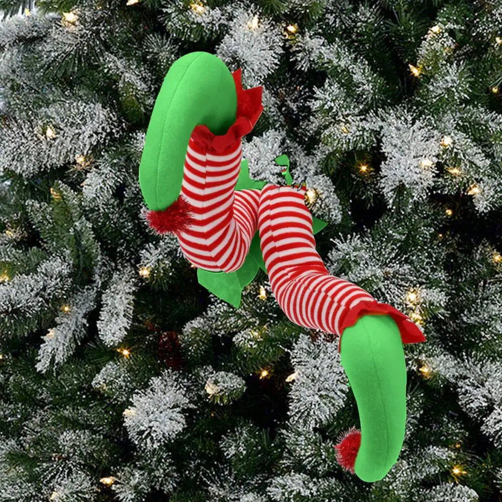 Festive Plush Party Legs - Soft Holiday Decoration for Christmas Cheer 3