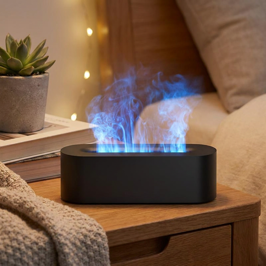 Flame Aroma Diffuser - Ultrasonic Humidifier & Best Essential Oil Diffuser 0