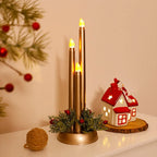Flameless LED Candle with Remote Control – Realistic Flickering Light, Battery Operated for Safe Holiday Décor 0