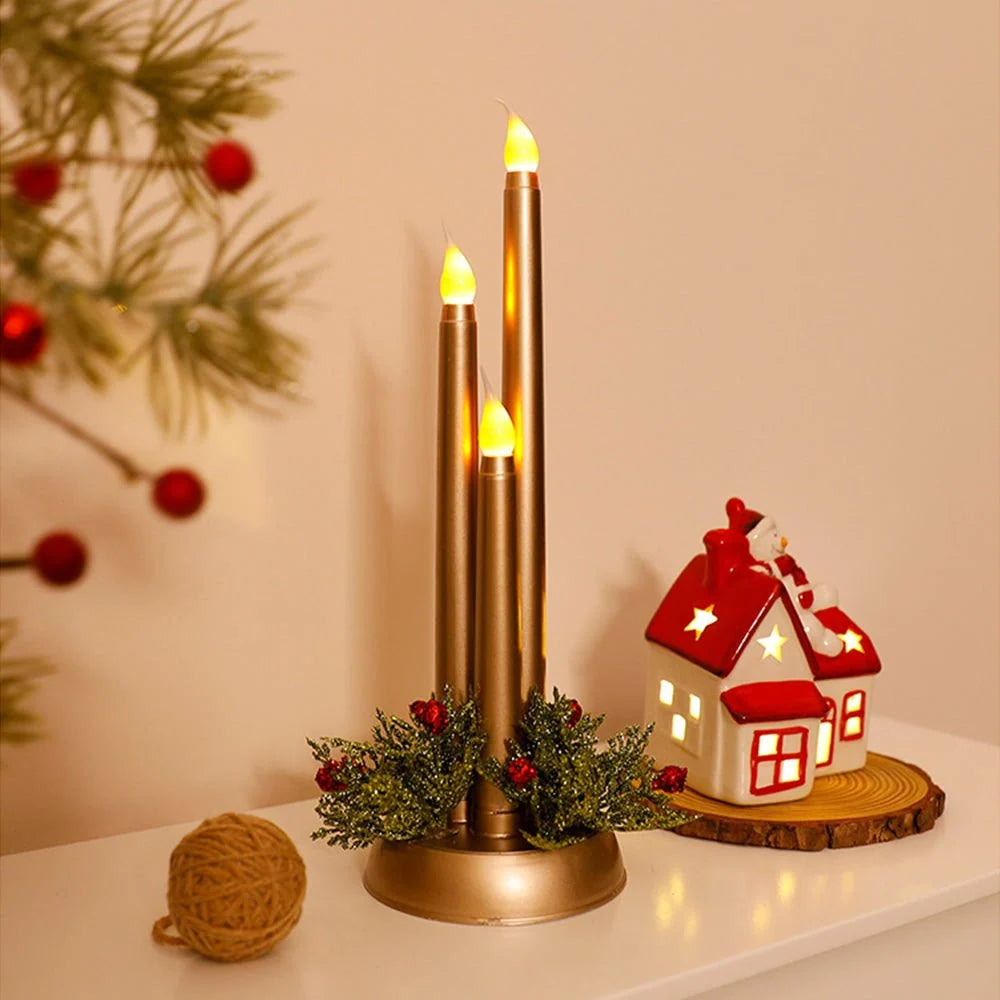Flameless LED Candle with Remote Control – Realistic Flickering Light, Battery Operated for Safe Holiday Décor 0