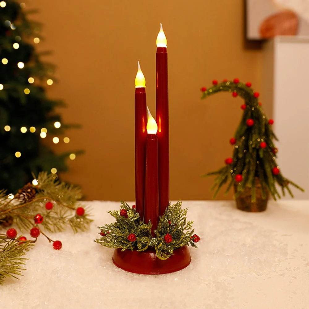 Flameless LED Candle with Remote Control – Realistic Flickering Light, Battery Operated for Safe Holiday Décor 4