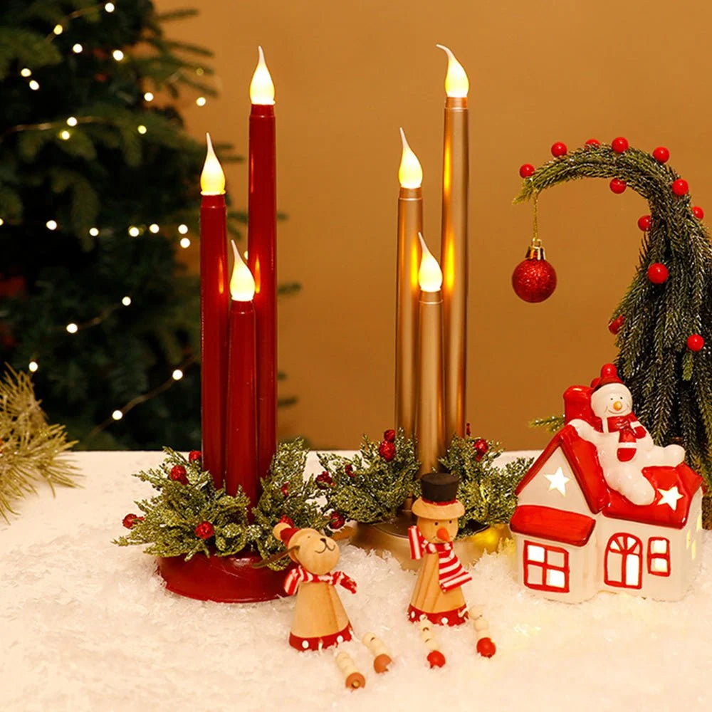 Flameless LED Candle with Remote Control – Realistic Flickering Light, Battery Operated for Safe Holiday Décor 7