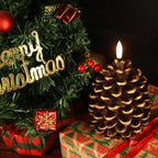 Flameless LED Decorative Pine Cone Candle - Realistic Flicker, 800 Hours 1
