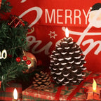Flameless LED Decorative Pine Cone Candle - Realistic Flicker, 800 Hours 2