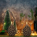 Flameless LED Decorative Pine Cone Candle - Realistic Flicker, 800 Hours 6