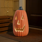 Flameless LED Pumpkin Lantern - Safe, Battery Operated Jack O Lantern Decor 1