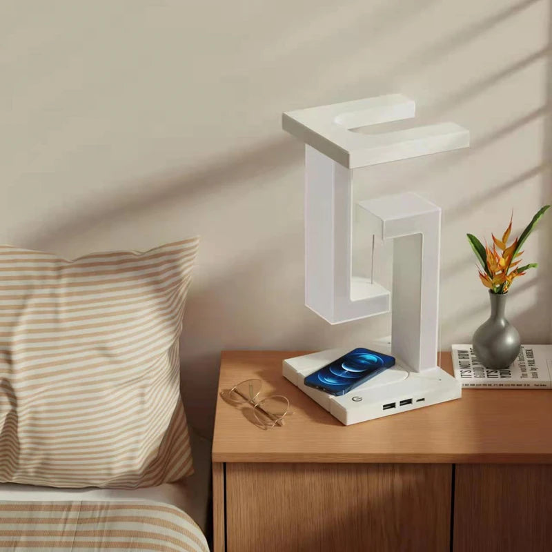 Floating Wireless Charger Lamp - 10W Fast Charging & Ambient Light 2