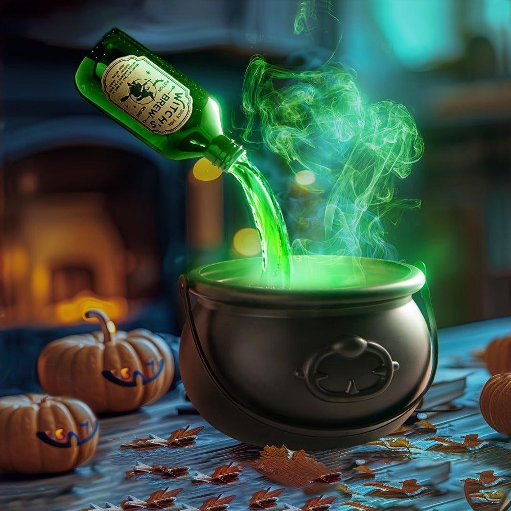 Floating Witch Cauldron Lamp - Unique Halloween Decor for Indoor Spaces 2
