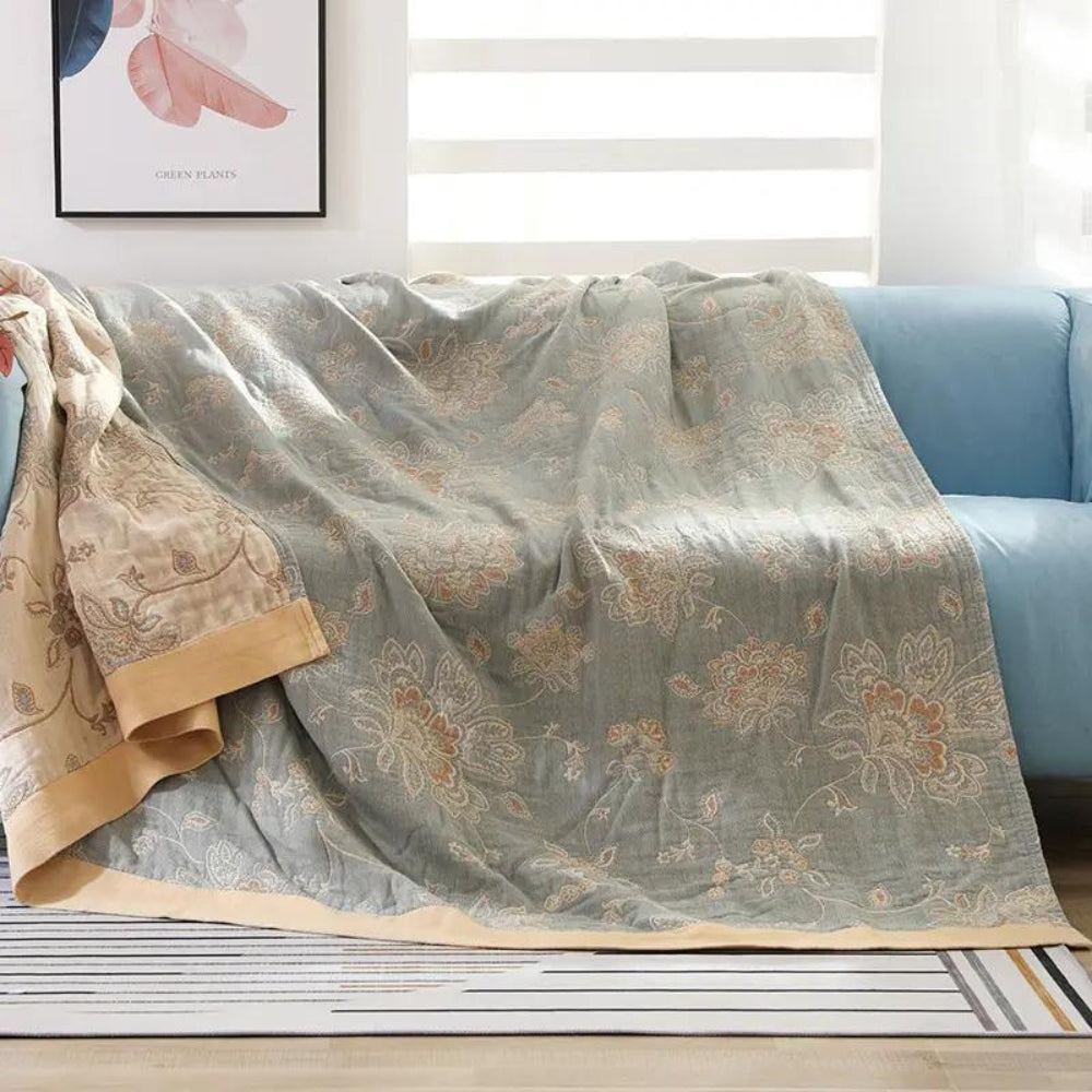 Floral Dream Cooling Blanket - Lightweight & Breathable Comfort 1