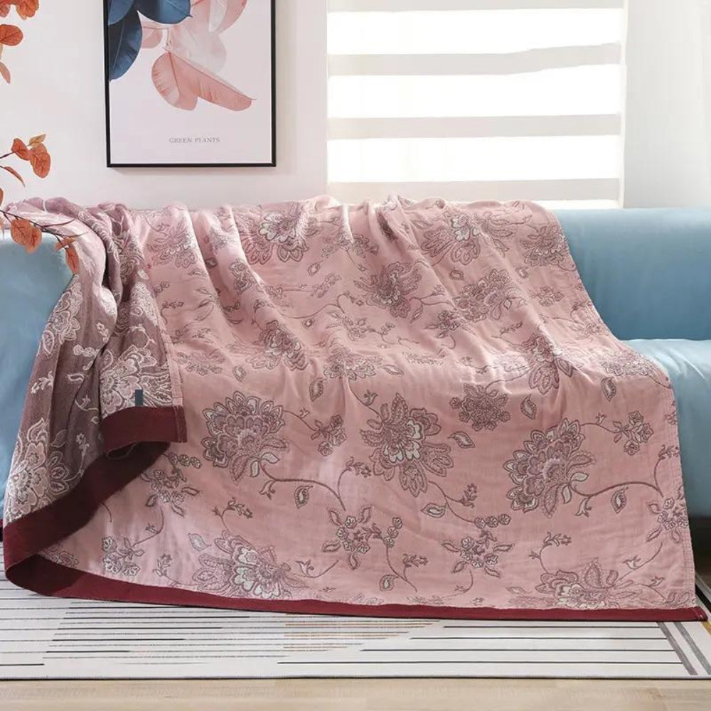 Floral Dream Cooling Blanket - Lightweight & Breathable Comfort 2