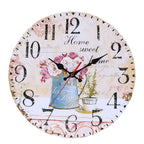 Floral Wall Clock - Elegant Modern Decor for Contemporary Interiors 0