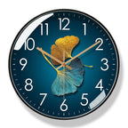 Floral Wall Clock - Elegant Silent Quartz Kitchen Clock Decor 0