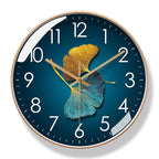 Floral Wall Clock - Elegant Silent Quartz Kitchen Clock Decor 1