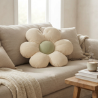 Flower Cushion Polyester Decorative Bloom Shape Pillow 02